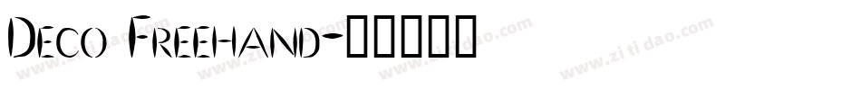 Deco Freehand字体转换
